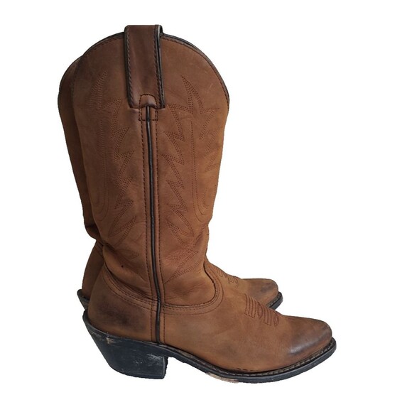 DURANGO Brown Leather Boots Lady Rebel Women's Size 5M Rodeo Cowboy - Picture 2 of 11